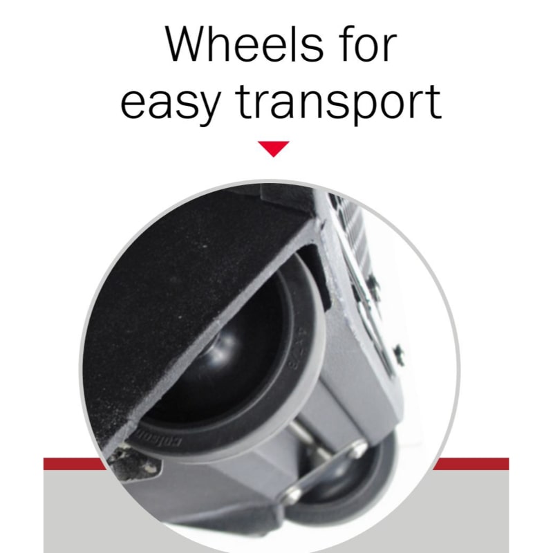 Phoenix DryMAX view of wheels for transport