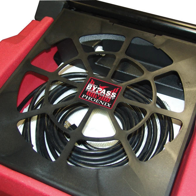 phoenix r250 in red top cord storage view