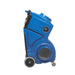 pred1200 portable air scrubber right side view showing blue machine on white background