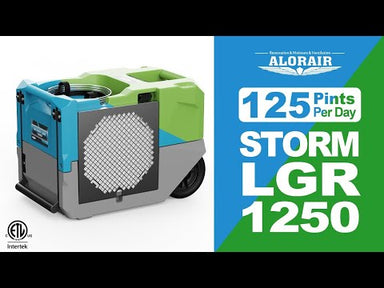 video of Storm LGR 1250 Commercial Dehumidifier with Pump for Water Damage Restoration - AlorAir