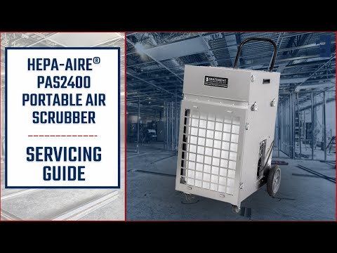 video of Abatement Technologies - HEPA-AIRE® PAS2400 - Portable Air Scrubber - 2,100 CFM