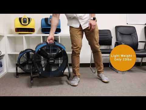 video of XPOWER X-47ATR Professional Sealed Motor Axial Fan (1/3 HP)