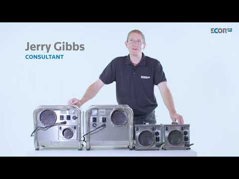 video of Ecor Pro - EPD200-PRO, DryFan Stainless Steel Desiccant Dehumidifier -200 PINT