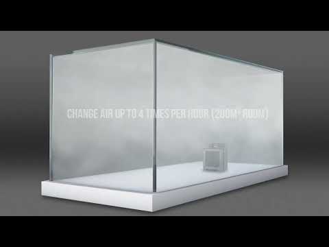 video of XPOWER X-2830U Professional 5-Stage HEPA Air Scrubber with dual UV lights (UV-C) - 500 CFM