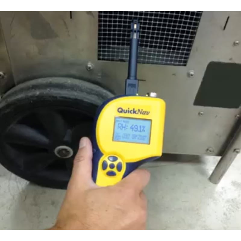 delmhorst quicknav in thermo hygrometer mode