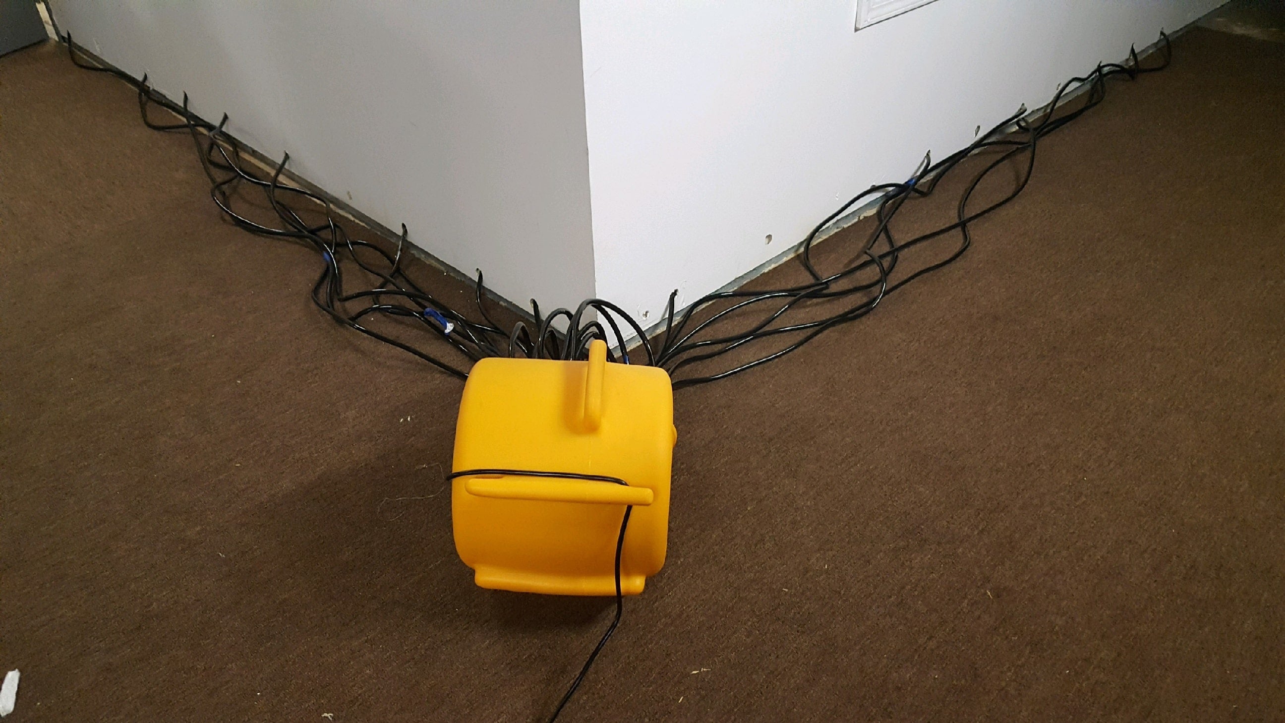 viking pds 21 with hoses drying out walls
