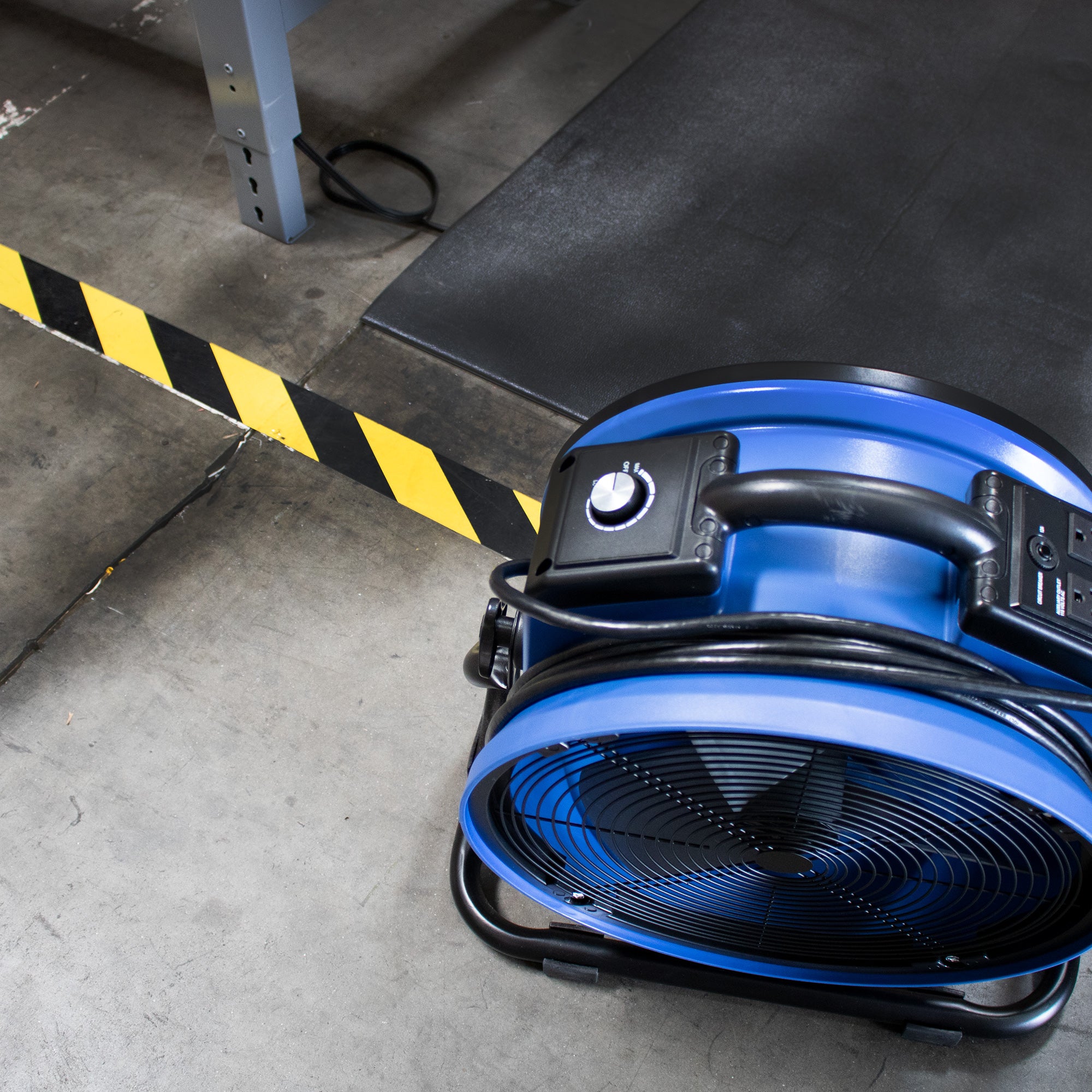 blue xpower x 35ar in a warehouse setting
