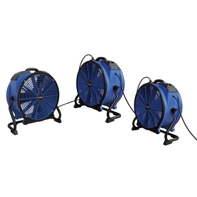 3 blue xpower x 4 8atr axial fans being daisy chained