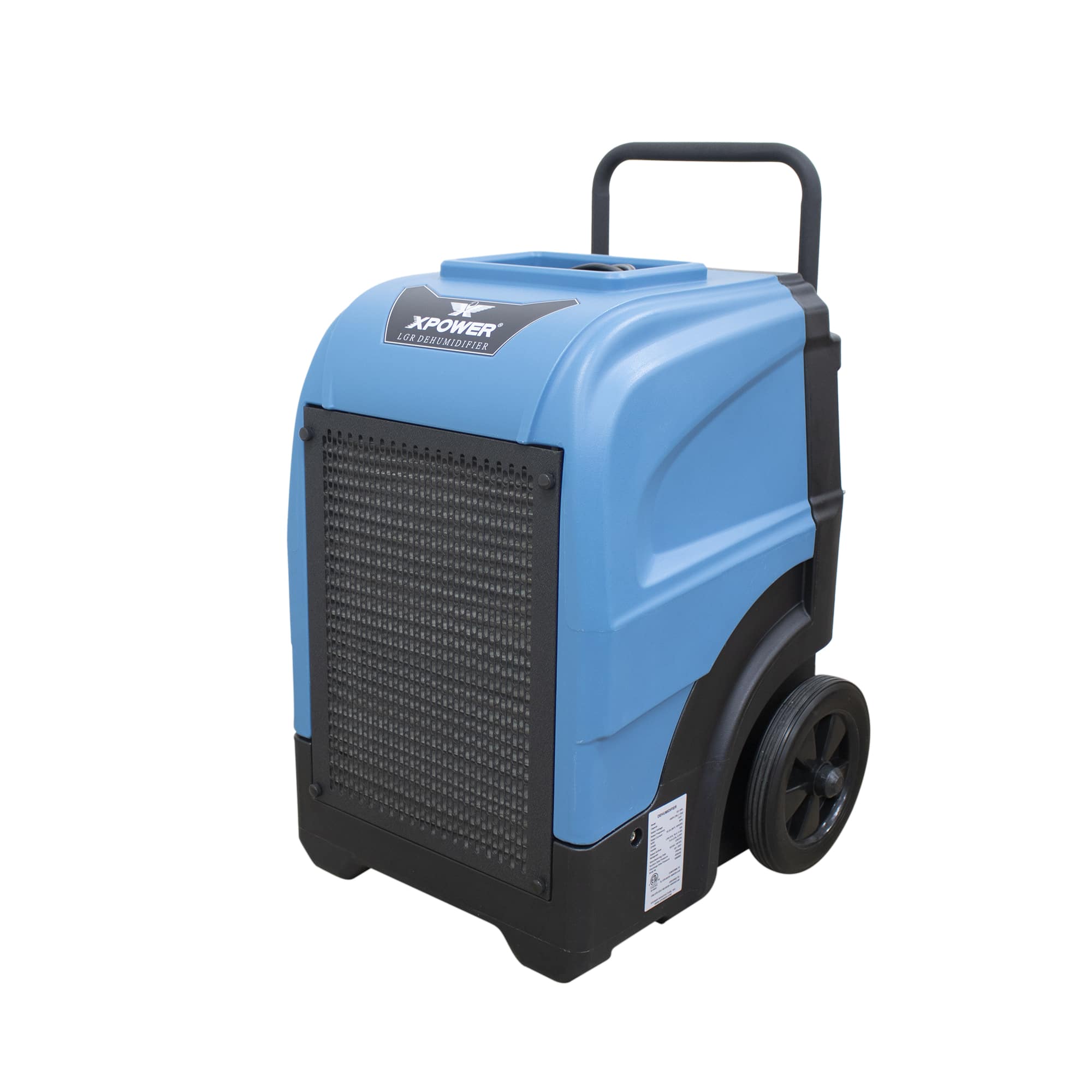 xpower xd 165l lgr dehumidifier in blue main angled view