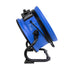 side view showing an upward drying angle of a blue XPOWER P-39AR Professional Axial Fan
