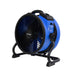front angled view of a blue XPOWER P-39AR Professional Axial Fan