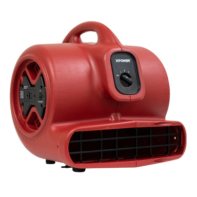 XPOWER X-600A 1/3 HP Air Mover with Daisy Chain in red main view