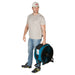 XPOWER X-47ATR Professional Sealed Motor Axial Fan (1/3 HP) man holding the fan