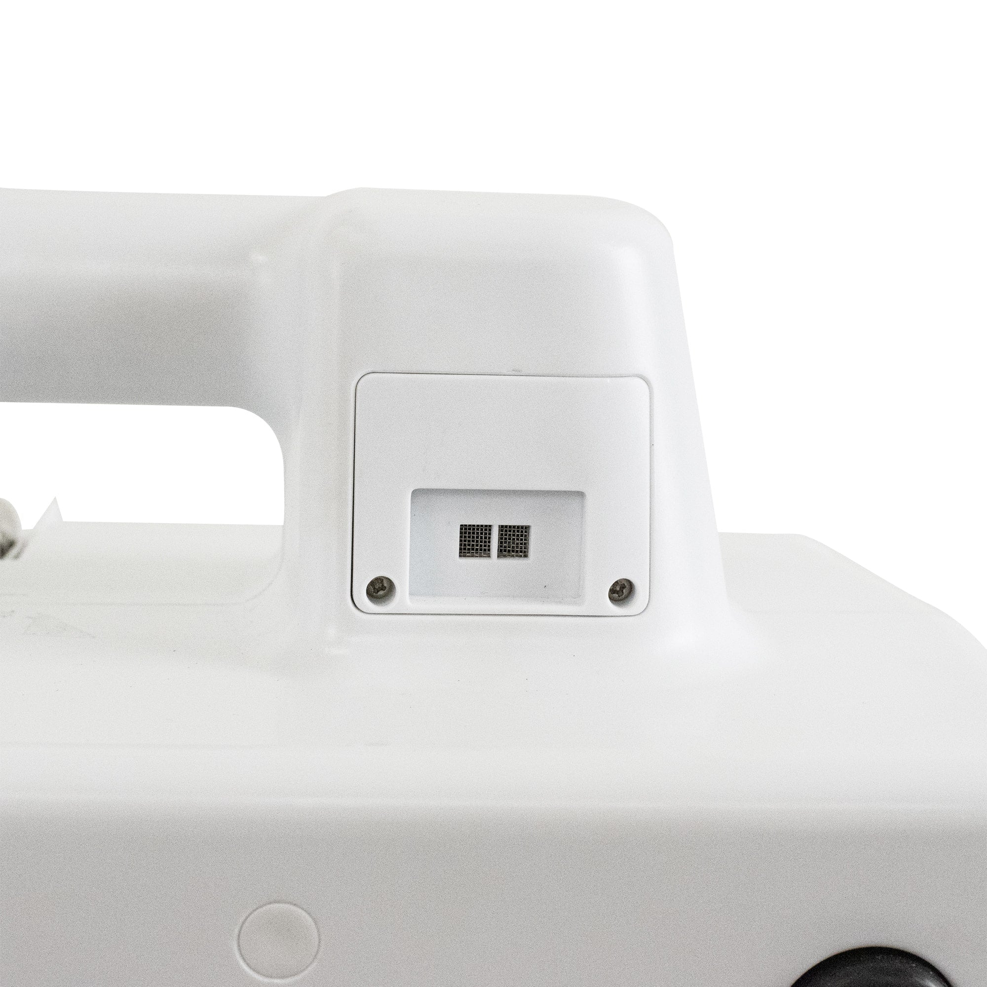 air quality testing sensor on a white XPOWER X-2830 Professional 4-Stage HEPA Air Scrubber - 550 CFM