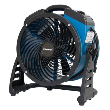 XPOWER P-21AR Industrial Axial Air Mover angled front view