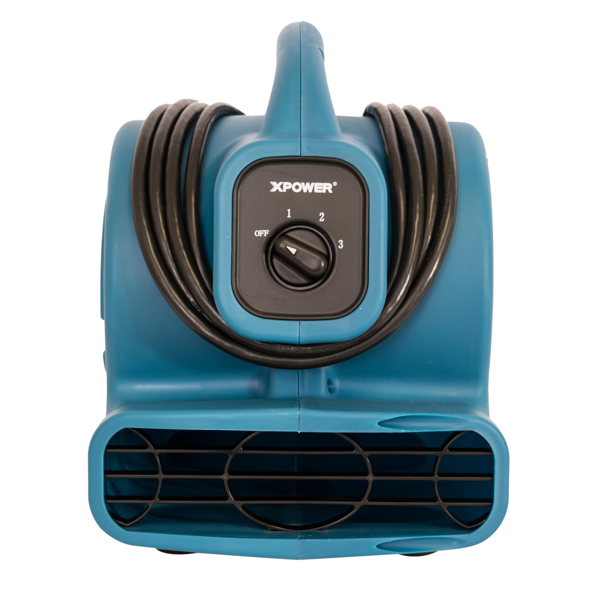 front of XPOWER P-80A Mighty Air Mover – BLUE & BLACK
