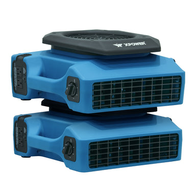 XPOWER PL-650A Professional Low Profile Air Mover stacked view