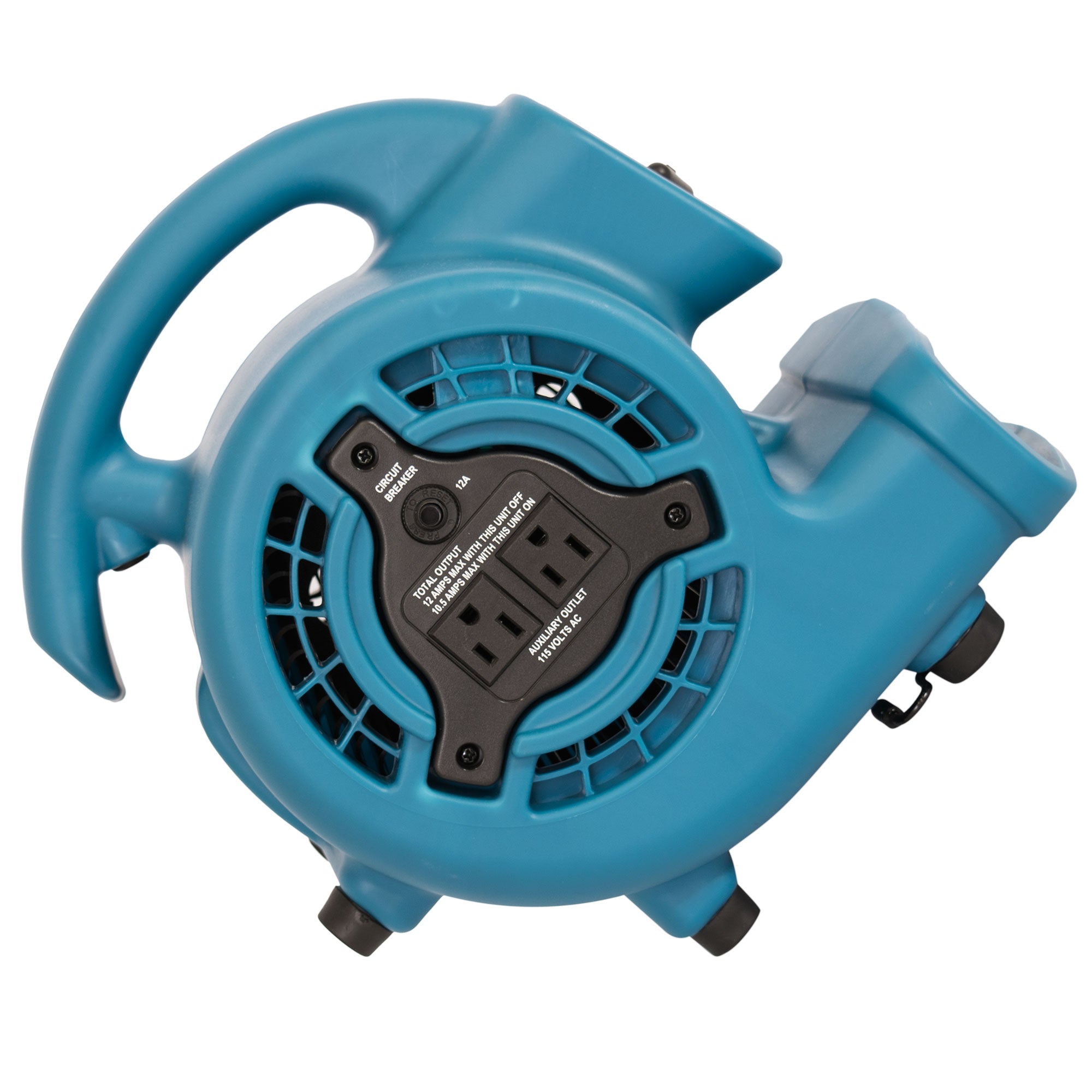 45 degree angle of XPOWER P-80A Mighty Air Mover – BLUE & BLACK
