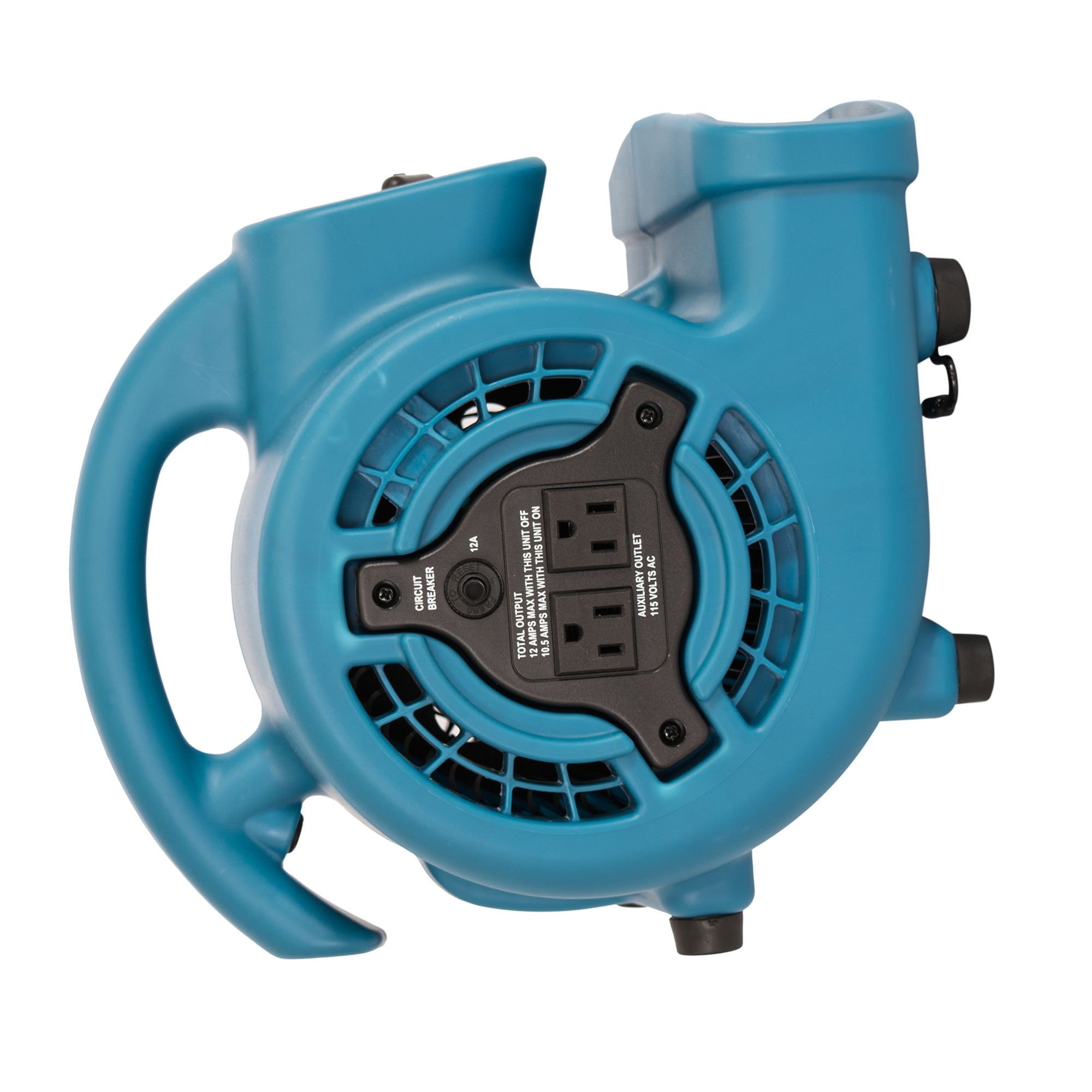 90 degree angle of XPOWER P-80A Mighty Air Mover – BLUE & BLACK
