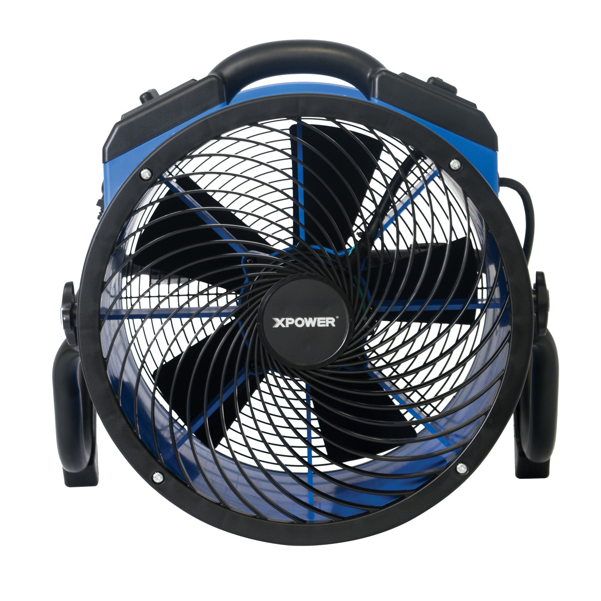 overhead view of XPOWER FC-300 Multipurpose 14” Pro Air Circulator Utility Fan
