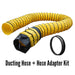 XPOWER 16DH25 25 Ft. Ducting Hose 16 Inch. Diameter with hose adapter kit