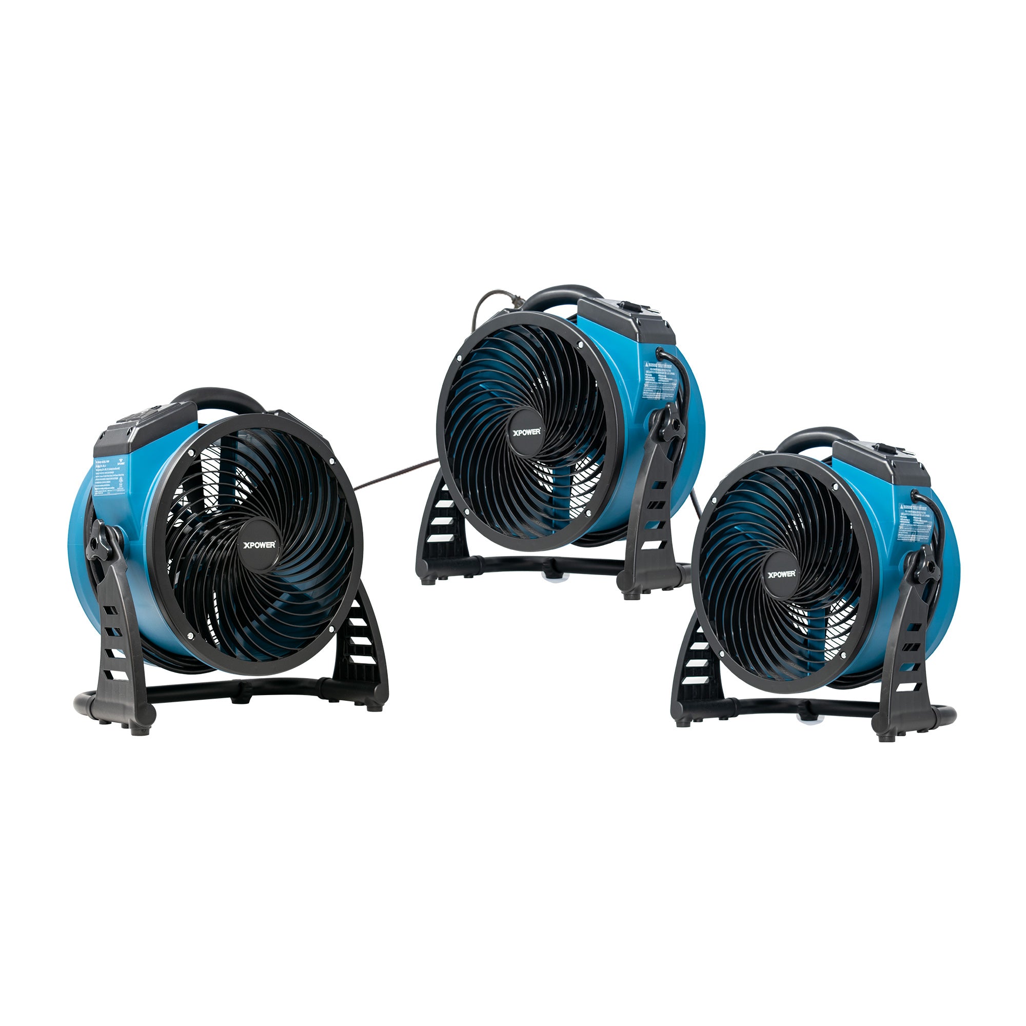 XPOWER P-26AR Industrial Axial Air Mover daisy chain view