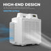 image describing the high end matte white design on a XPOWER X-2830 Professional 4-Stage HEPA Air Scrubber - 550 CFM