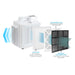 XPOWER X-2800 Professional 3-Stage HEPA Air Scrubber filter layout
