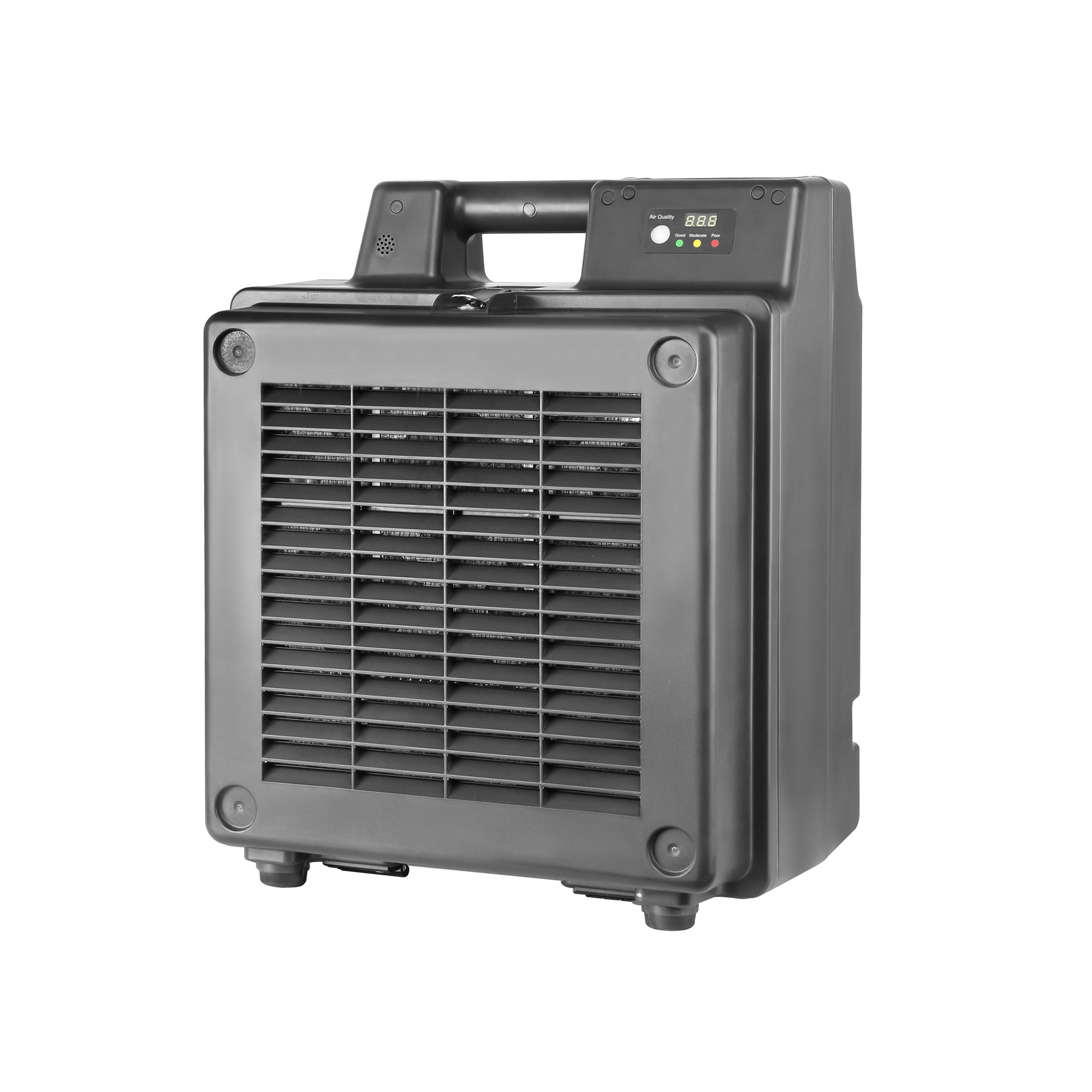 XPOWER X-2830U Professional 5-Stage HEPA Air Scrubber with dual UV lights (UV-C) front right angle view