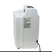 back side view of a XPOWER X-2800 Professional 3-Stage HEPA Air Scrubber - 550 CFM showing the warning labels