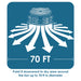 XPOWER P-26AR Industrial Axial Air Mover 70 feet downward air flow diameter