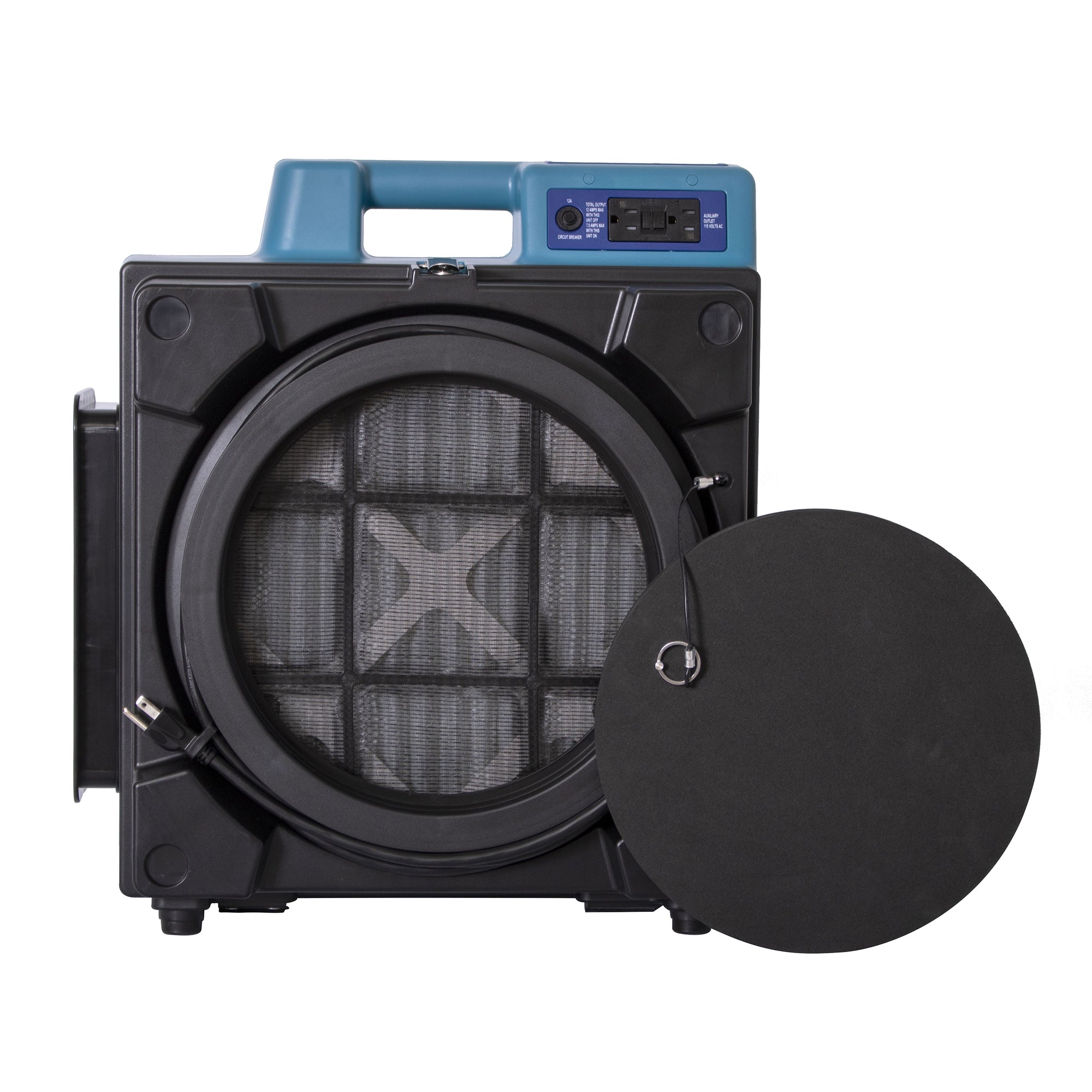 front view of XPOWER X-4700AM Professional 3-Stage HEPA Air Scrubber - 750 CFM