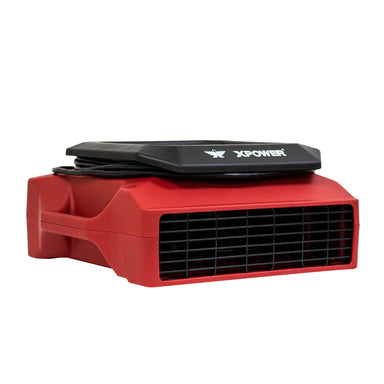 XPOWER PL-700A Professional Low Profile Air Mover (1/3 HP) main view in red
