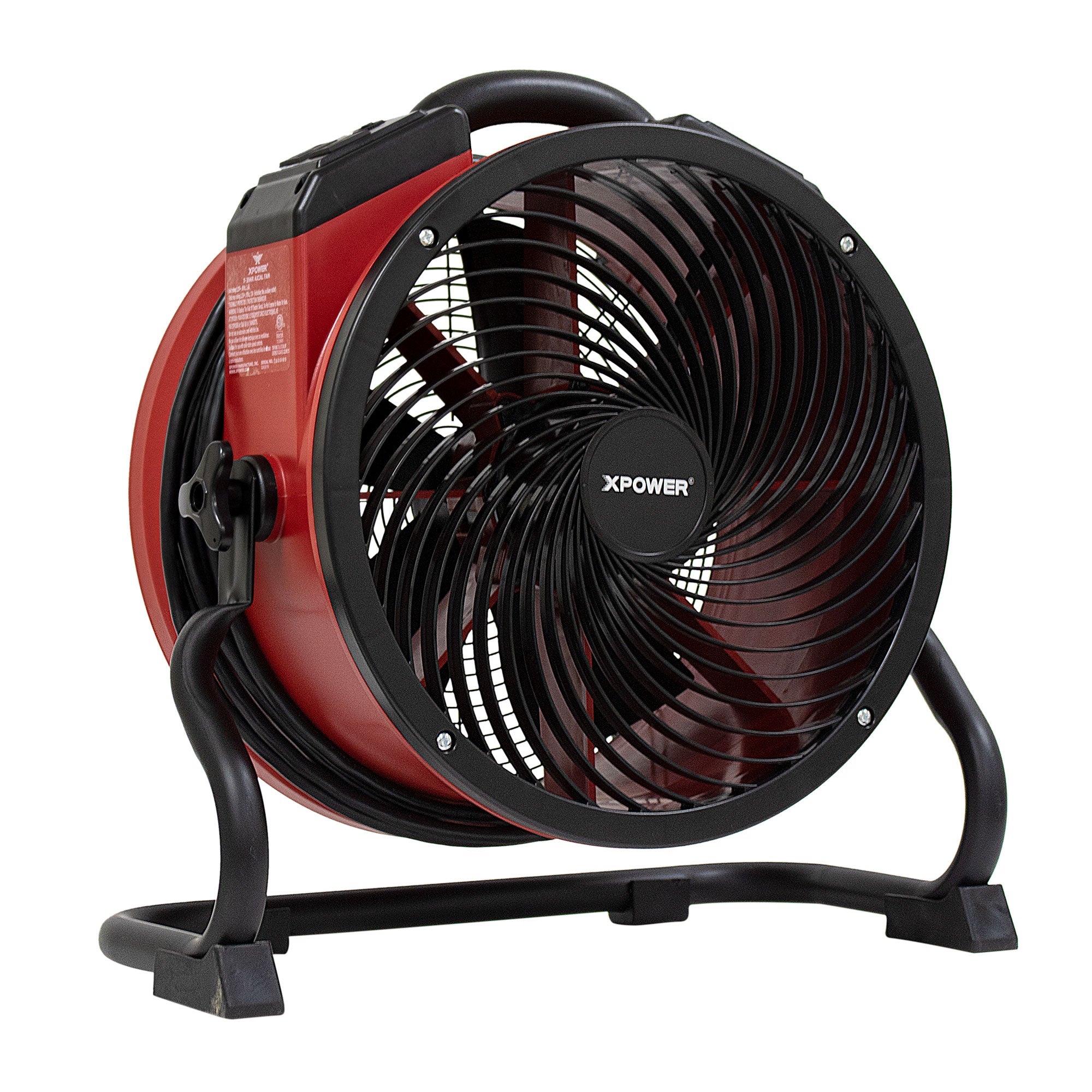 XPOWER X-39AR Professional Sealed Motor Axial Fan (1/4 HP) main view in red