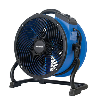 front angle view of xpower fc 300 in blue