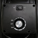 XPOWER FD-630D Brushless DC Motor High Velocity 24” Drum Fan close up view of variable speed knob and on off switch