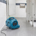 xpower p 630 air mover in blue drying a bathroom floor