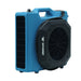 top side angled view of a xpower pl 650a low profile air mover in blue