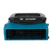 front view of xpower pl 700a low profile air mover in blue