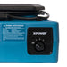xpower pl 700a low profile air mover in blue close up view of adjustable speed knob
