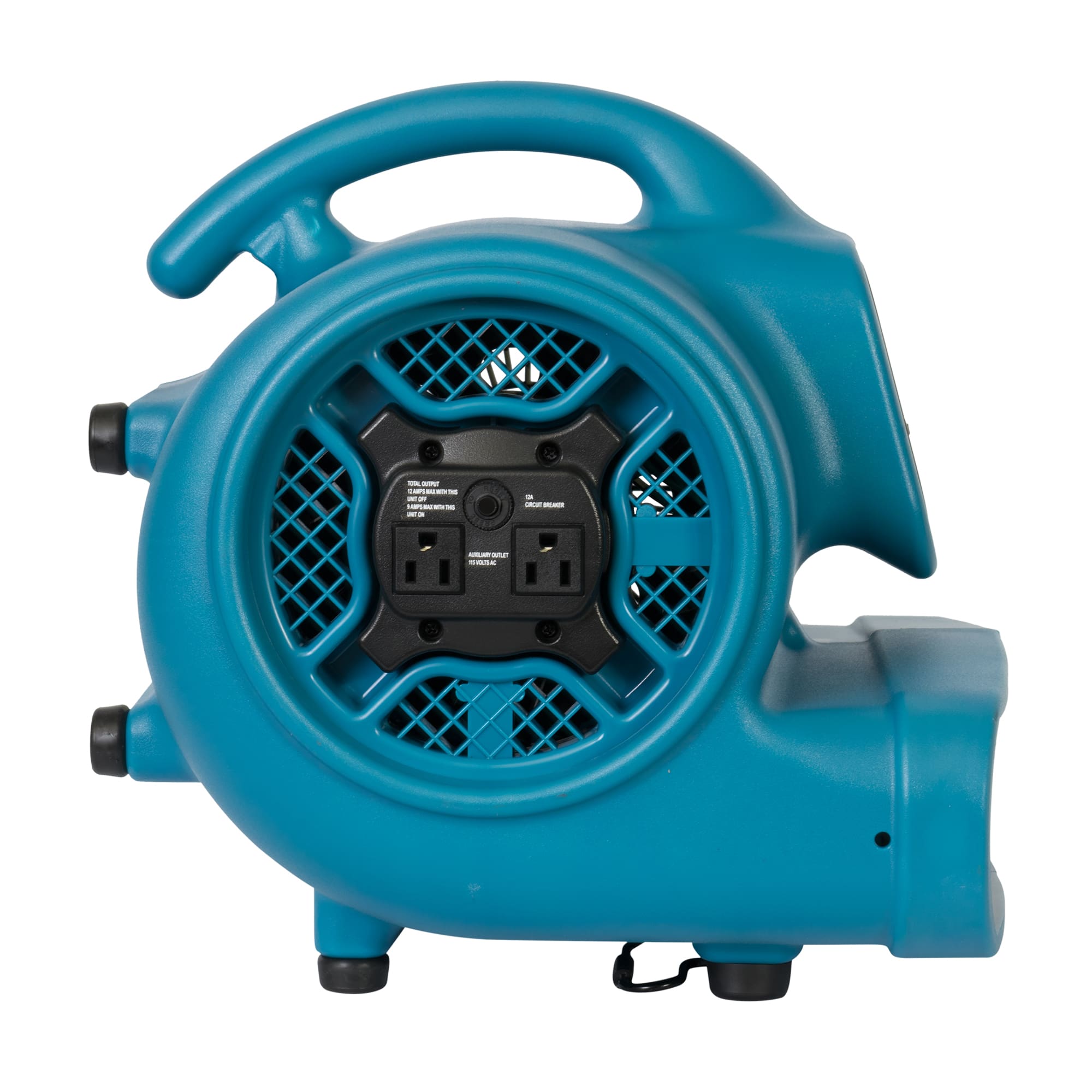 side view showing 0 degree drying position of a blue xpower x 400a air mover