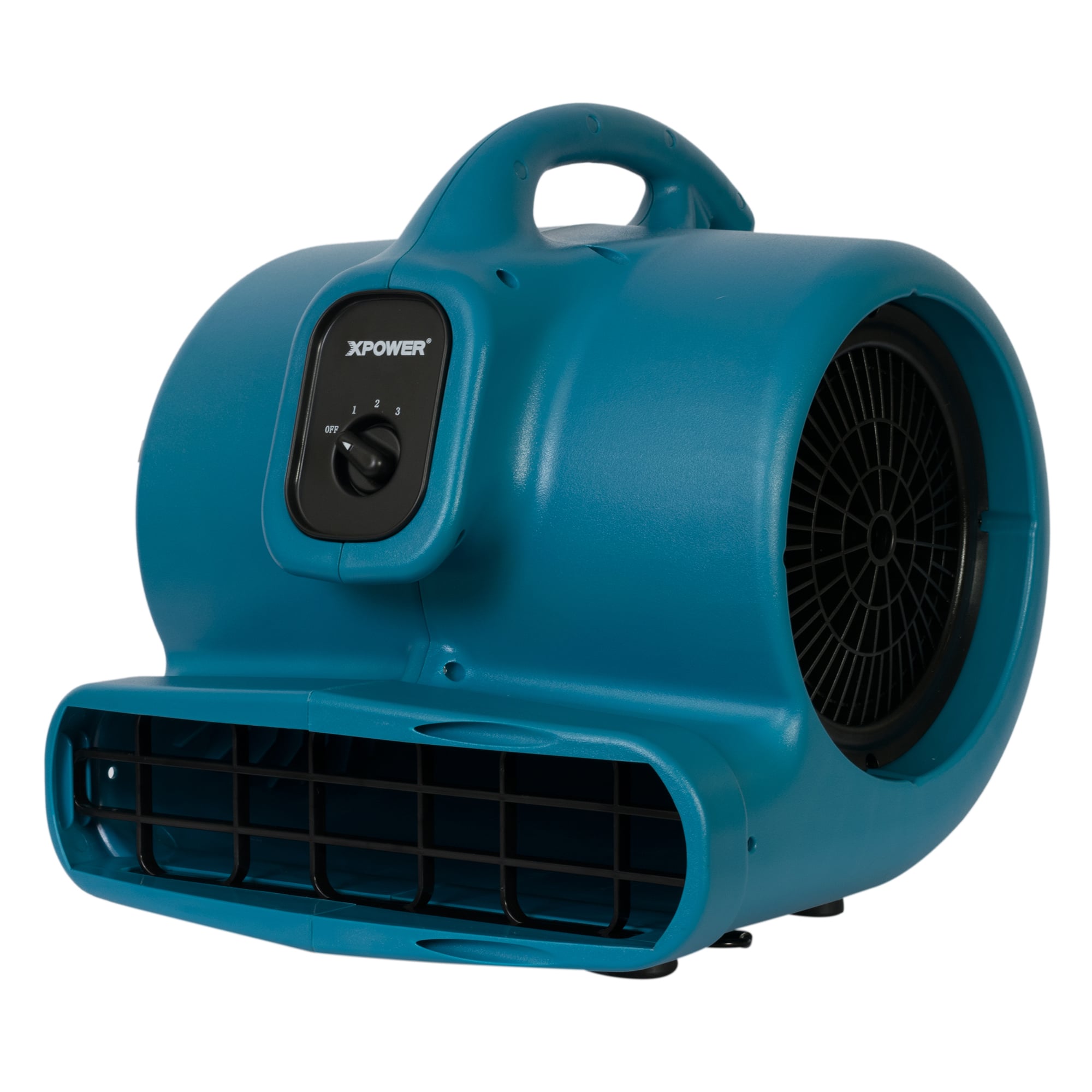 xpower x 600a air mover in blue right angle view
