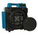 main view of a blue x 2480a air scrubber with cover off
