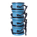 4 blue units of xpower x 39ar stacked for storage