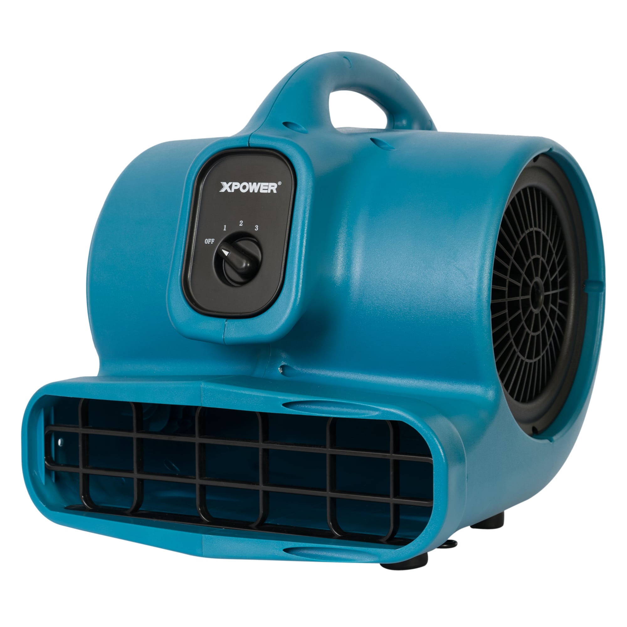 right angled view of a blue xpower x 400a