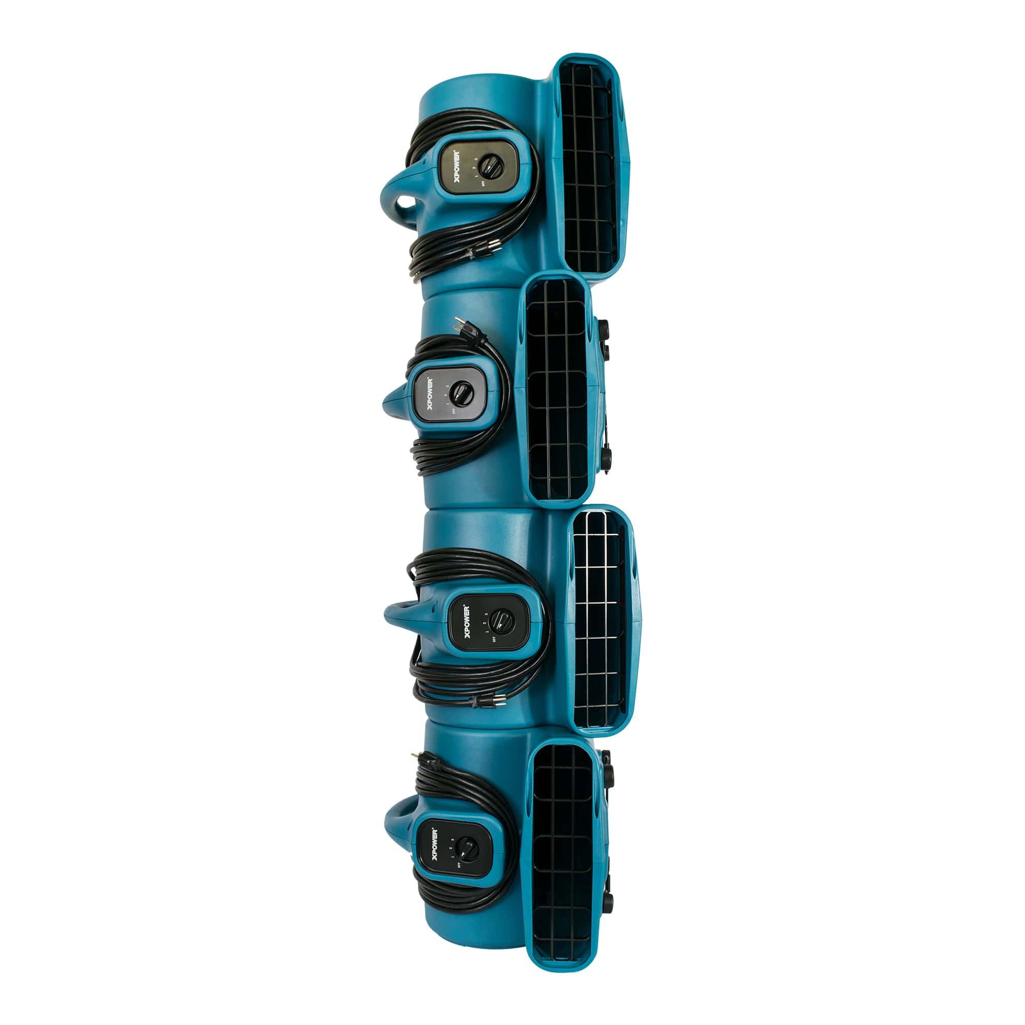 4 stacked xpower x 400a in blue for storage or transport