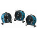 3 blue xpower x 47atr axial fan units daisy chained together