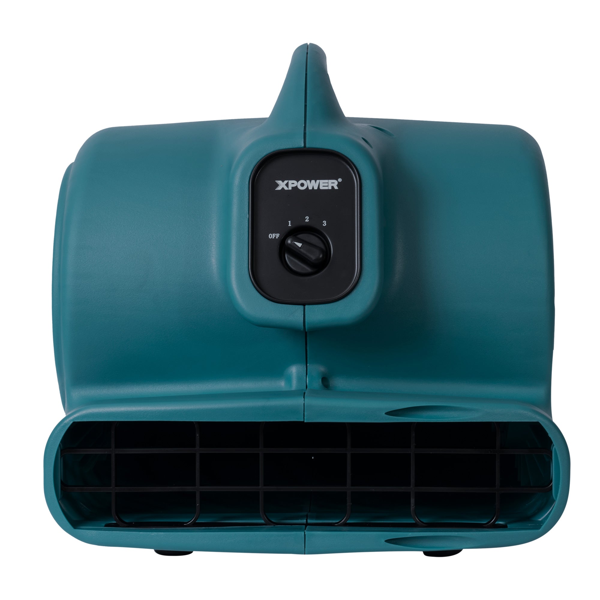 front view of XPOWER P-630 1/2 HP 3 Speed Air Mover, Carpet Dryer, Floor Fan, Blower - 2980 CFM 