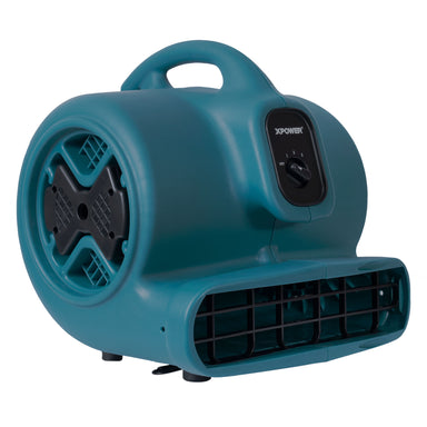 angle main view of XPOWER P-630 1/2 HP 3 Speed Air Mover, Carpet Dryer, Floor Fan, Blower - 2980 CFM 