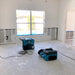on a job site XPOWER X-3400A Professional 3-Stage HEPA Air Scrubber - 600 CFM